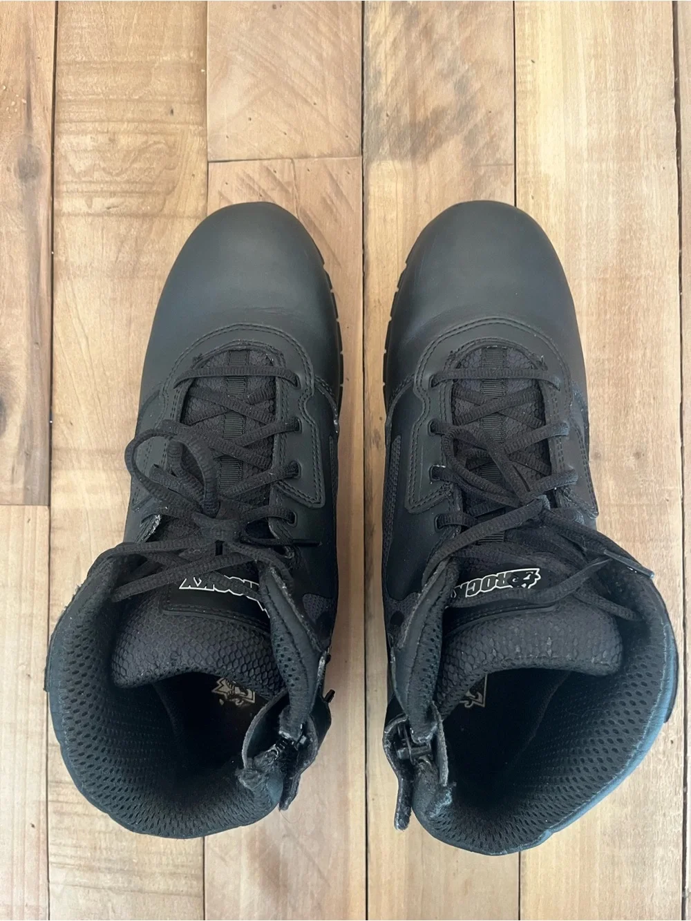 Rocky RKD0104 Cadet 6”  Black Leather Lace-Up Tactical Boots W Side Zip Size 13W